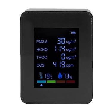Imagem de Zerodis 6 Em 1 Medidor de Co2 Jardinagem Doméstica Eletrodomésticos Eletrodomésticos Vivos Material Abs Exibe Co2 Pm2.5 Temperatura Umidade para Uso Doméstico e de Escritório 6 Em 1 Medidor de (#11)