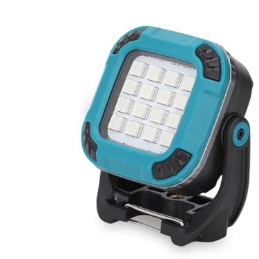 Imagem de Cryfokt Base Magnética de Luz de Trabalho Recarregável COB, 8 Modos de Cores, Portátil, Acampamento Ao Ar Livre, Reparo de Carro, Emergência para Material ABS + PC (Azul)