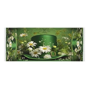 Imagem de Wassud Tampas de lavadora e secadora de flores verdes e brancas, protetor de lavadora com sacos de armazenamento, capa de geladeira à prova de poeira com bolsos para lavanderia doméstica, cozinha, 120