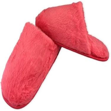 Imagem de Pantufa felpuda aconchegante para os pes femininos, conforto garantido, rosa, leve,37, confortavel.