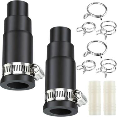 Imagem de Dreyoo 2 conjuntos de adaptadores de mangueira de drenagem para lava-louças compatíveis com trituradores de lixo Insinkerator, conector de mangueira de lava-louças inclui conector de entrada