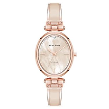 Imagem de Anne Klein Relógio feminino genuíno com mostrador de diamante, rosa