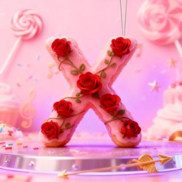 Imagem de Enfeites de Natal A-Z Crystal Hanging, Dia dos Namorados Letra X Enfeites de árvore de Natal feitos à mão, decoração de carro e casa - Decoração de artesanato de acrílico de Natal, ideias de troca de