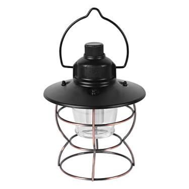 Imagem de Lanterna de Acampamento USB com Luz Branca Laranja Quente IPX4 Suspensa à Prova d Água para Mochilão Pesca