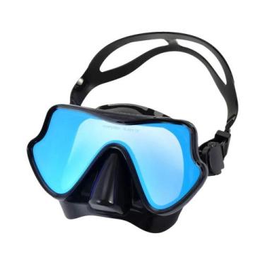 Imagem de Máscara de Mergulho com Snorkel de Silicone para Adultos e Jovens - Le