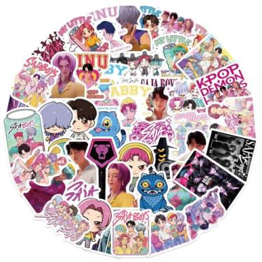 Imagem de 50Pcs Saja Boys Sticker for Kids, Cute Music Cartoon Waterproof Vinyl Stickers for Adult Teen Girl Water Bottle Laptop Phone Computer Guitar Notebook Skateboard Travel Case Scrapbook Helmet