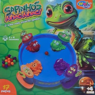 Imagem de Jogo infantil papa sapo brinquedo recreativo escolar sapinhos comilões educativo pedagógico presente aniversário dia das criança menino menina 3 anos natal