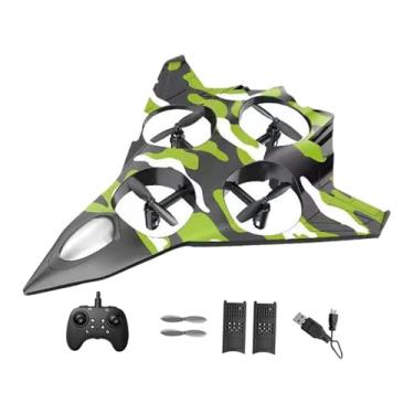 Imagem de MotiveTech Avião de de Brinquedo para Uso Externo, Controlado Remotamente, com Luzes LED Coloridas. Ideal para Adultos E Iniciantes, com 2 Baterias