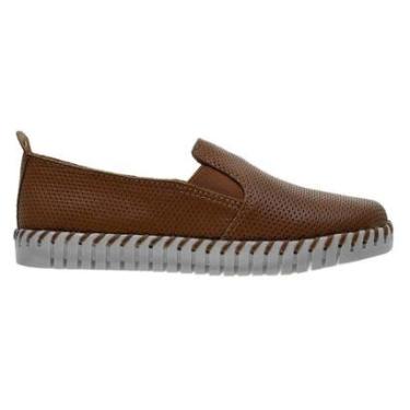 Imagem de Tênis Slip On Feminino Bottero 369508 Couro Marrom-Feminino