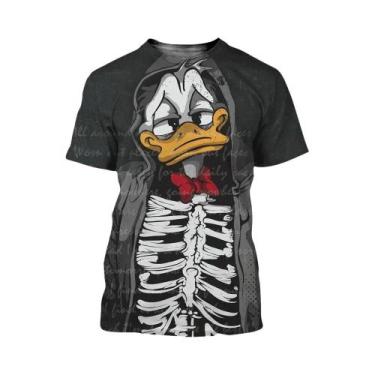 Imagem de Camiseta Gráfica 3D Do Pato Donald Para Homens E Mulheres Verão 2025 M