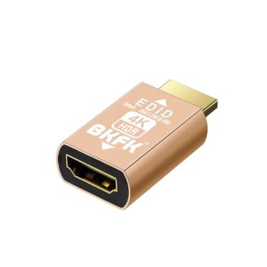 Imagem de BKFK Adaptador emulador HDMI edid, emuladores, passagem confiável para extensor/receptor AV/Divisores de vídeo (4K-HDR-1P-default2160P-)