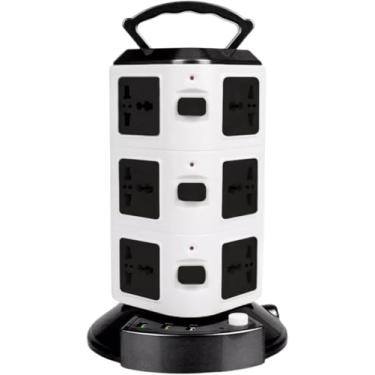 Imagem de Torre de Tomada Elétrica com 12 Entradas Universais, 2 Portas USB e 1 Tipo-C, 2500W, 10A, Bivolt, Cabo de 3m, Plug Padrão Brasileiro, Protetor de Sobrecarga, Filtro de Linha para Casa e Escritório