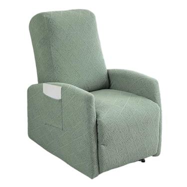Imagem de GOSTADY Capas para cadeira reclinável, 4 peças, jacquard, pequena, reclinável, capa reclinável, para cadeira reclinável Lazyboy, com bolso de armazenamento, protetor de móveis para sala de estar