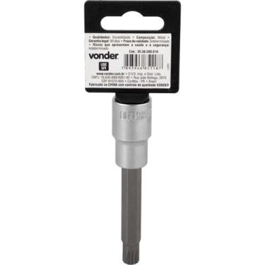 Imagem de Soquete Multidentado Encaixe 1/2'' 10mm Longo CRV Vonder
