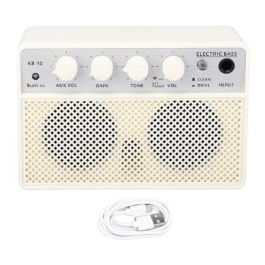 Imagem de RiToEasysports Alto-falante, Alto-falante Baixo 10W BT Portátil Recarregável Amplificador de Graves Compacto de Canal Duplo Com Bateria de 2000mAh