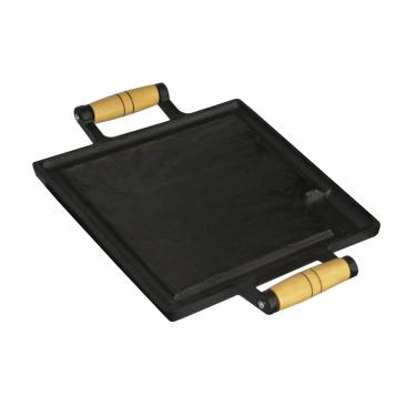 Imagem de Chapa De Ferro Fundido Petisco Porção Bifeteira 24x24cm