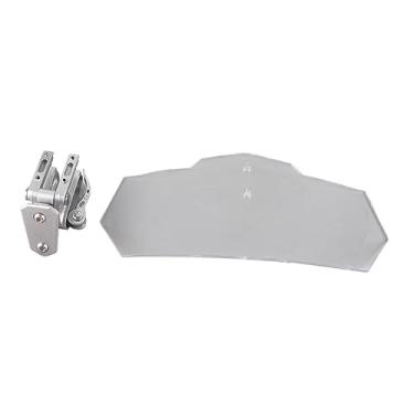 Imagem de SPYMINNPOO Defletor Wearproof Transparente Claro do Pára- da Motocicleta para Moto, Pára-brisas Acrílico da Liga de Alumínio para o Passeio Confortável