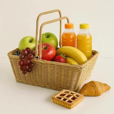 Imagem de Cesta de piquenique grande de vime