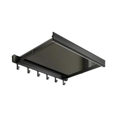 Imagem de Prateleira De Armazenamento Para Banheiro Dobrável Retrátil Sem Perfur