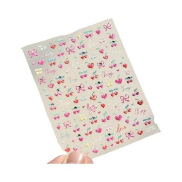 Imagem de Adesivos De Unhas Para Festa De Frutas: Abacaxi, Pitaya, Kiwi, Maçã, M