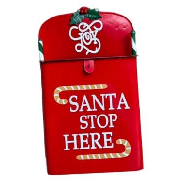 Imagem de Generic Caixa de Correio de Natal de Ferro para Parede, Decoração Natalina para Portão de Casa.