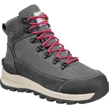Imagem de Carhartt Gilmore WP Bota de caminhada feminina com bico de liga de 15 cm, cinza escuro, 38