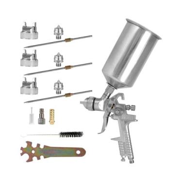 Imagem de Pistola De Pintura HVLP De Alumínio 1000cc Com Alimentação Por Gravida
