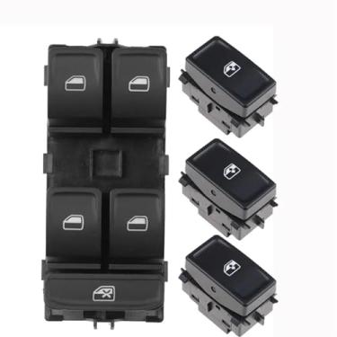 Imagem de Interruptor de janela elétrica OEM 5E0959857 5E0959855 (Cor: Botão e interruptor)