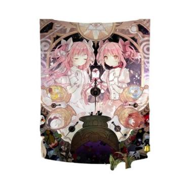 Imagem de Tapeçaria Boêmia Mandala Puella Magi Madoka Magica Decoração De Parede