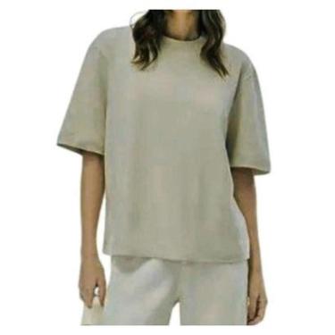 Imagem de Blusa Feminina Hering MC Malha Interlock Verde Claro - 4H2VE-Feminino