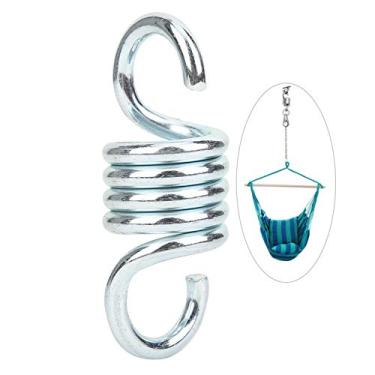 Imagem de KIMISS Adequado para Ganchos de Suspensão de Mola Resistentes Prateados – Acessórios Giratórios de Gancho de Rede de Metal para Cadeiras Suspensas Internas/externas, Sacos de Boxe, Cadeiras de Ovo e