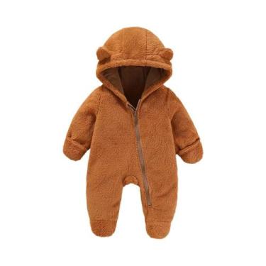 Imagem de Macacão De Flanela Para Bebê Recém-Nascido, Macio E Quente, Para Outon