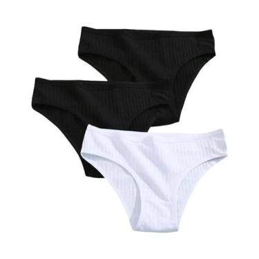 Imagem de Conjunto De Calcinhas De Algodão Femininas Lingerie Sexy Tamanhos XS-5