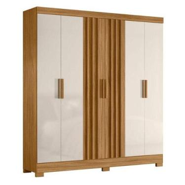 Imagem de Guarda Roupa Casal Valença 6 Portas Freijó Off White - Moval - MOVAL M
