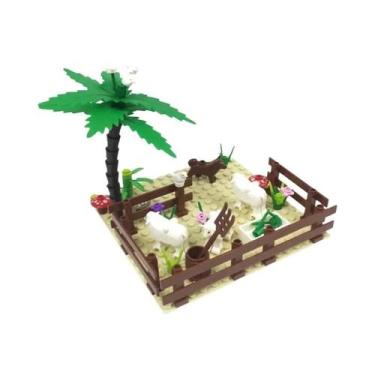 Imagem de Blocos De Montar DIY De Pequenas Partículas, Cenário De Fazenda, Curra