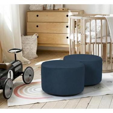 Imagem de KIT 02 Puff Infantil Encantus Banqueta Multiuso Para Quarto Espaço Kid