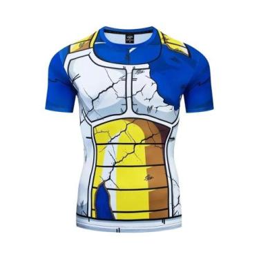 Imagem de Camiseta De Fitness 3D Goku Masculina Para Verão, Taekwondo, BJJ, Acad