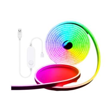 Imagem de Fita LED RGB Branco Quente Branco Frio Zigbee USB 5V Controle De Voz I