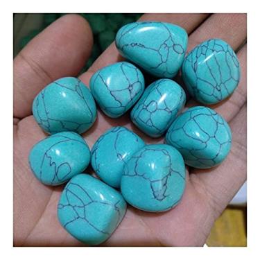 Imagem de Cristal natural áspero turquesa verde pequeno cascalho pedras roladas CrystalReiki (tamanho : 500g)