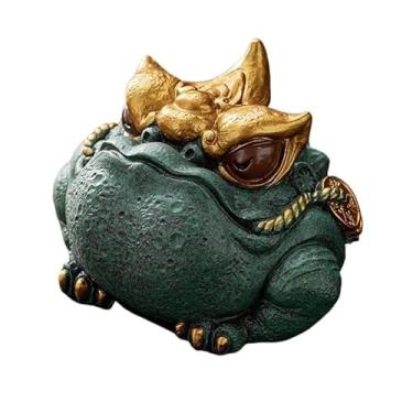 Imagem de Chá para animais de estimação arenito verde chá da sorte ornamentos criativos aquário paisagismo decoração de mesa chá favorito (B)