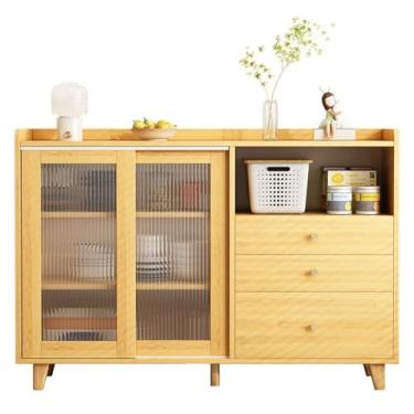 Imagem de Buffet Armário de jantar aparador com armazenamento independente armário de armazenamento de cozinha moderno aparador de jantar para cozinha, sala de jantar e sala de estar