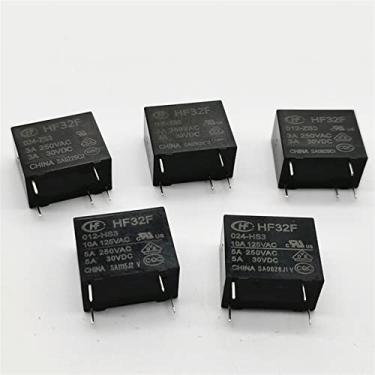 Imagem de 5 peças de alta corrente de módulo de placa de circuito DIY relé JZC HF 32f-g-005 012 024-hs3 HS 4 pinos 5A 10A (tamanho: JZC-HF32F-G-24-HS10A)