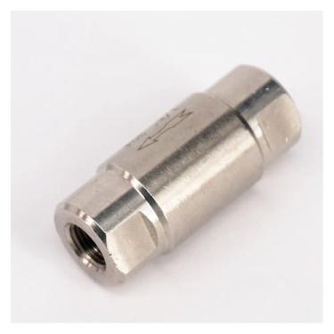 Imagem de 1/20.3 cm BSP fêmea 304 aço inoxidável válvula de mola em linha sem retorno válvula de retenção unidirecional 64 bar DWBPGVUN