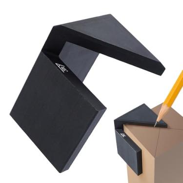 Imagem de Régua angular para marcenaria | Marcador de ângulo de 45° - Guia de marcação precisa - Ferramenta de corte preciso de metal faça você mesmo Círculo Centro Direito Madeira Sólida Uso Doméstico