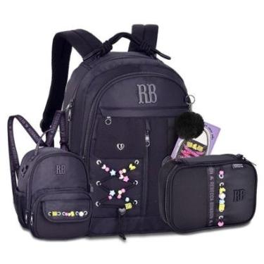 Imagem de Mochila Feminina Com Lancheira e Estojo Box Rebecca Bonbon-Feminino