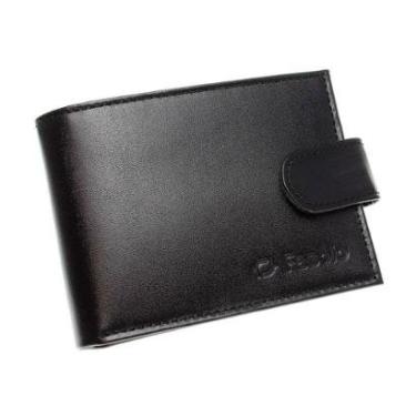 Imagem de Carteira Masculina em Couro Fasolo Preto-Masculino