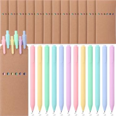 Imagem de Maitys 144 canetas de gel pretas a granel, 24 caixas, pacote mini sem derramamento, canetas retráteis de ponta fina de 0,5 mm para diário e esboços, presentes cristãos, escola, negócios, material de