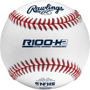 Imagem de Rawlings Bolas de beisebol oficiais da NFHS High School, 12 unidades, R100-H2, Multi, Tamanho único