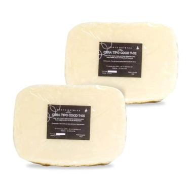 Imagem de Kit 2kg Cera de Coco T02 para Velas 100% Vegetal Ponto Química