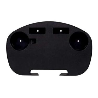 Imagem de Mesa Portátil para Cadeira de Praia - Preta, Prática para Lazer ao Ar Livre, Apoio a Bebidas, Snacks e Objetos